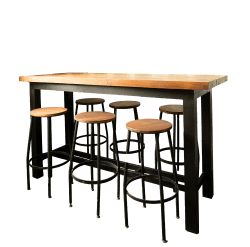 Outdoor bar table and stoole
